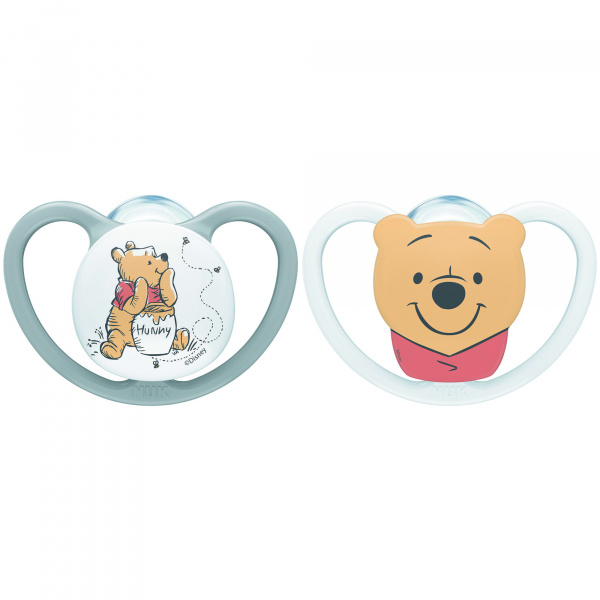 Lot de 2 sucettes perfect match air 6-18 mois winnie Nuk