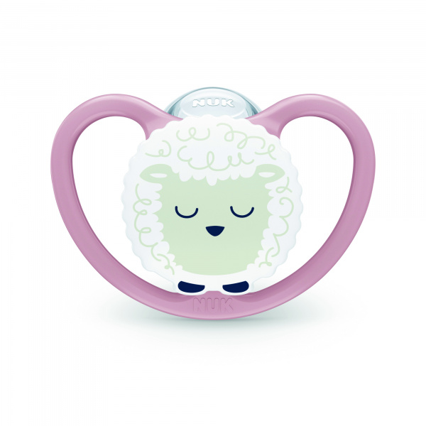 Lot de 2 sucettes perfect match air nuit 0-6 mois mouton Nuk