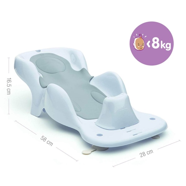 Transat de bain gris perle soft gris Tigex