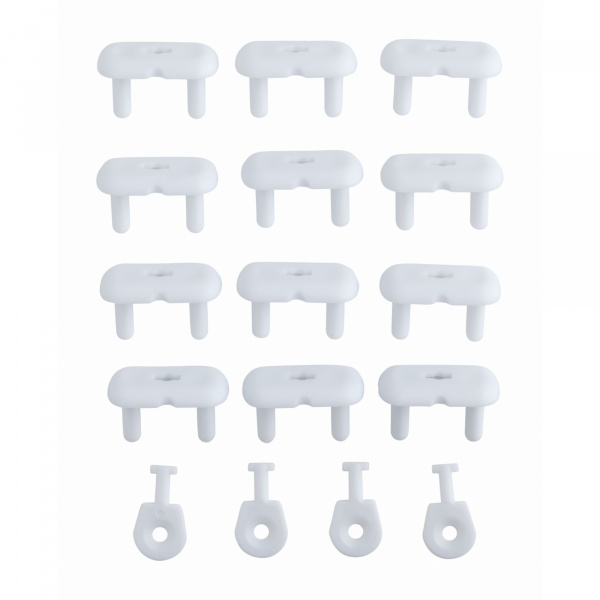 Lot de 12 cache prises avec clefs Tigex