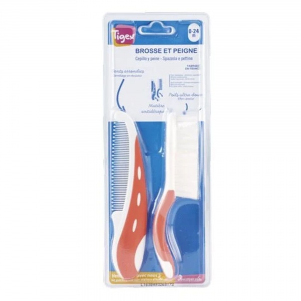 Set de coiffure brosse & peigne Tigex