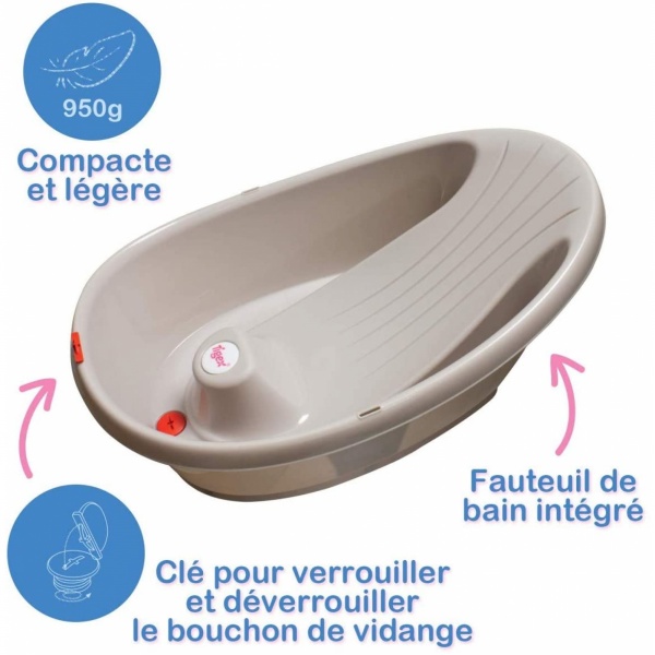 Mini baignoire grise Tigex