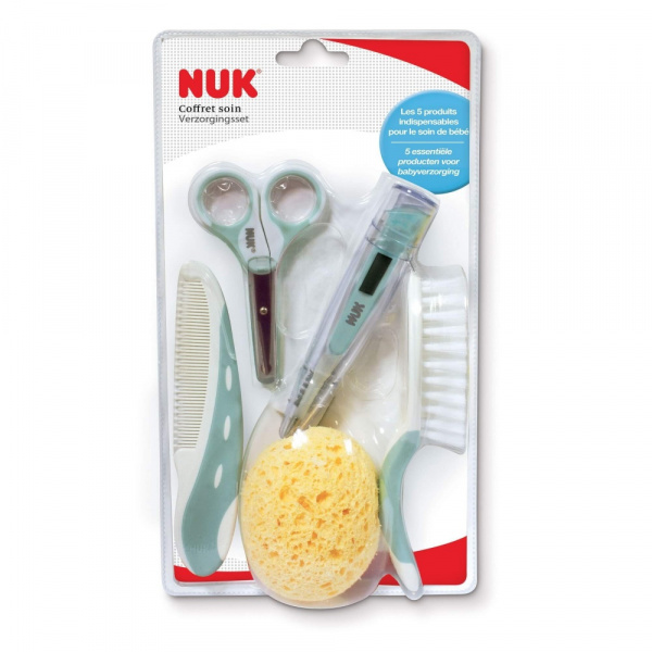 Coffret de soin bébé 5 pièces bleu Nuk