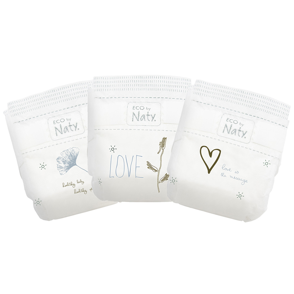 Sacs à Couches Écologiques Naty - 100% Biodégradables Et Compostables - Lot De 50