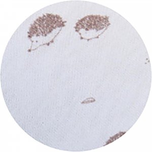 Coussin de maternité et d'allaitement jersey coton ecru / hérissons Tineo