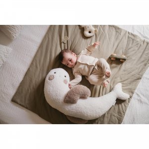 Coussin d'allaitement phoque en bouclette Tineo