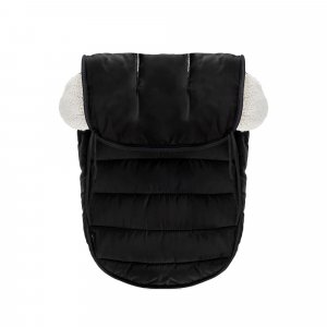 Chancelière universelle noire pour poussette Tineo