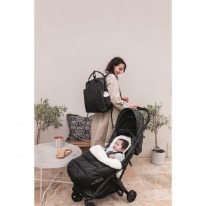 Chancelière universelle noire pour poussette Tineo