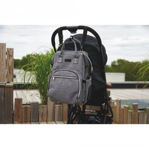 Sac à dos à langer gris Tineo