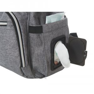 Sac à dos à langer gris Tineo