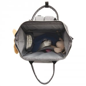 Sac à dos à langer gris Tineo