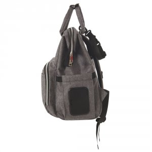 Sac à dos à langer gris Tineo