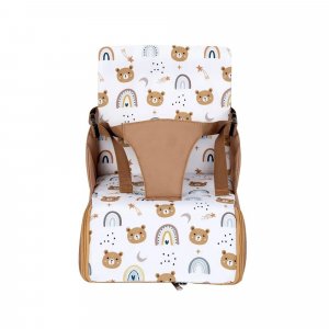 Réhausseur pour chaise bébé nomade oursons camel Tineo