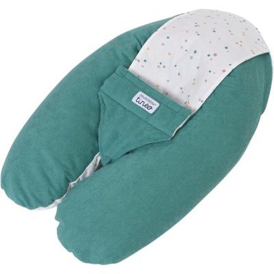 Coussin multirelax eponge - microfibre pois / vert