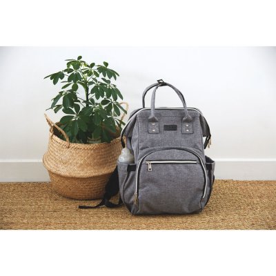 Sac à dos à langer gris