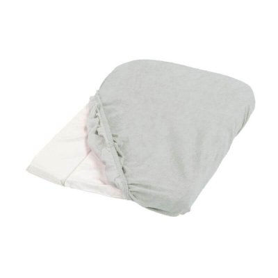 Lot de 2 housses de matelas à  langer gris clair