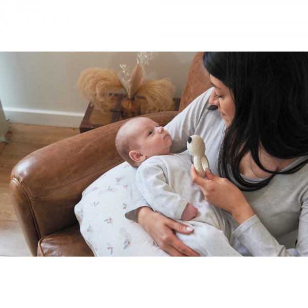 Coussin d'allaitement éponge noisette Tineo