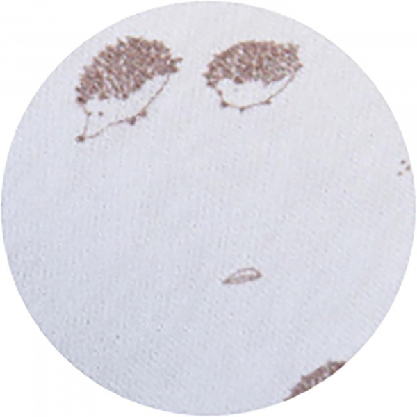 Coussin de maternité et d'allaitement jersey coton ecru / hérissons Tineo