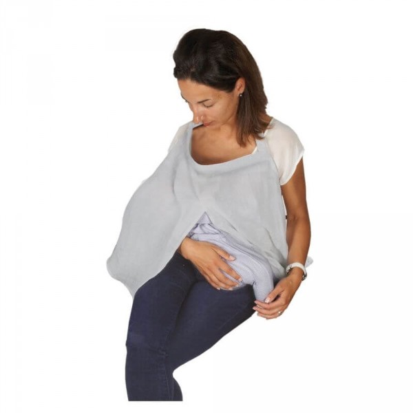 Voile d'allaitement gris Tineo