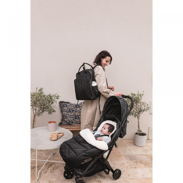 Chancelière universelle noire pour poussette Tineo