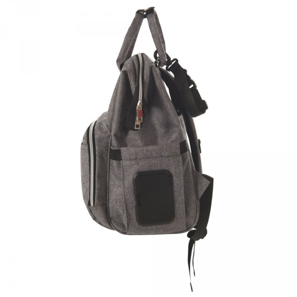 Sac à dos à langer gris Tineo