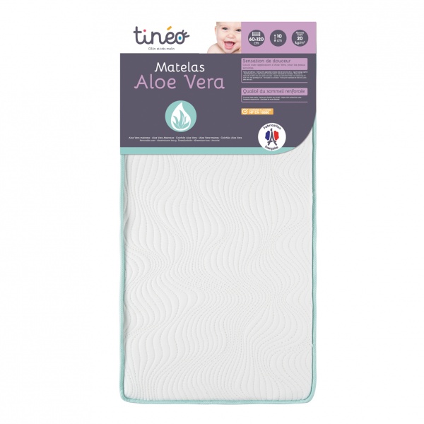 Matelas bébé aloe vera 60x120 cm Tineo