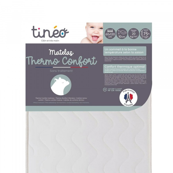 Matelas bébé thermo confort 60x120 cm Tineo