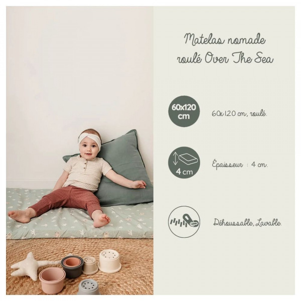 Matelas nomade 60x120 cm over the sea Tineo