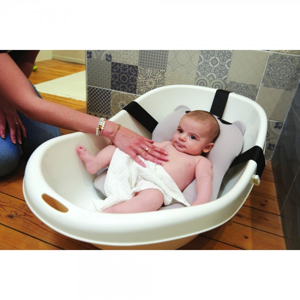 Coussin de bain panda gris Tineo