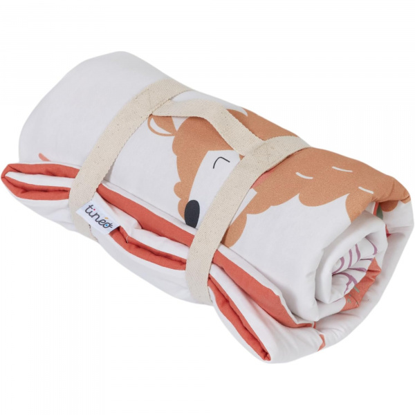 Tapis de jeu nomade en jersey coton 100 x 100 cm alpagas Tineo