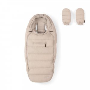 Chancelière et moufles pour poussette biscotti Nuna