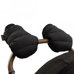 Chancelière et moufles pour poussette caviar Nuna