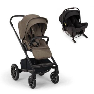 Poussette duo mixx next pistachio + siège auto pipa urbn caviar Nuna
