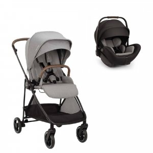Poussette duo ixxa next seasalt + siège auto arra flex caviar Nuna