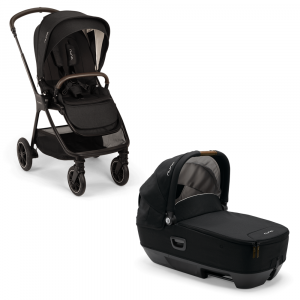 Poussette duo triv next + nacelle cari next caviar Nuna