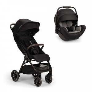 Poussette duo trvl lx + siège auto arra flex caviar Nuna