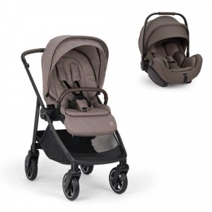 Poussette duo swiv umber + siège auto arra flex chestnut - collection bmw Nuna