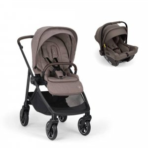 Poussette duo swiv umber + siège auto pipa urbn chestnut - collection bmw Nuna
