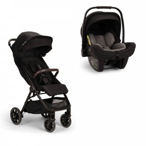 Poussette duo trvl lx + siège auto pipa next caviar Nuna