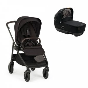 Poussette duo swiv caviar + nacelle cari next caviar Nuna