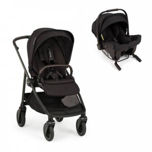 Poussette duo swiv caviar + siège auto pipa urbn caviar Nuna
