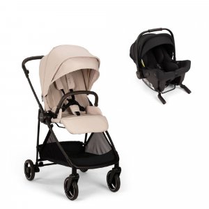 Poussette duo ixxa next biscotti + siège auto pipa urbn caviar Nuna