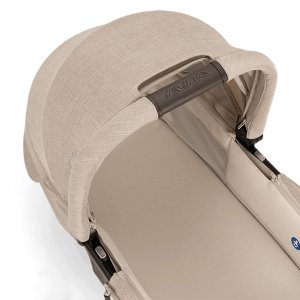 Poussette trio triv lx biscotti + siège auto pipa urbn caviar + nacelle lytl biscotti - base curv offerte Nuna