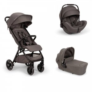 Poussette trio trvl lx thunder + siège auto arra flex thunder + nacelle lytl thunder Nuna