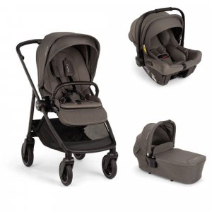 Poussette trio swiv thunder + siège auto pipa urbn thunder + nacelle lytl thunder - base curv offerte Nuna