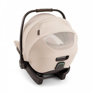 Poussette trio trvl lx mica + siège auto arra flex biscotti + nacelle lytl biscotti - collection bmw - base curv offerte Nuna