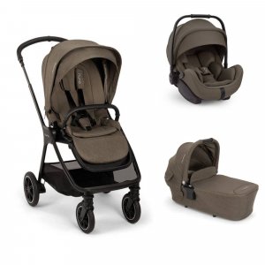 Poussette trio triv next + siège auto arra flex + nacelle lytl pistachio Nuna
