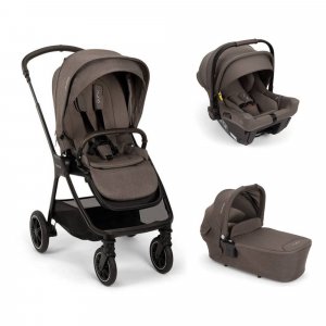 Poussette trio triv next + siège auto pipa urbn + nacelle lytl chestnut Nuna
