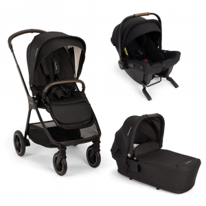 Poussette trio triv next + siège auto pipa urbn + nacelle lytl caviar Nuna
