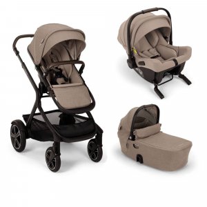 Poussette trio demi next + siège auto pipa urbn + nacelle demi next cedar Nuna